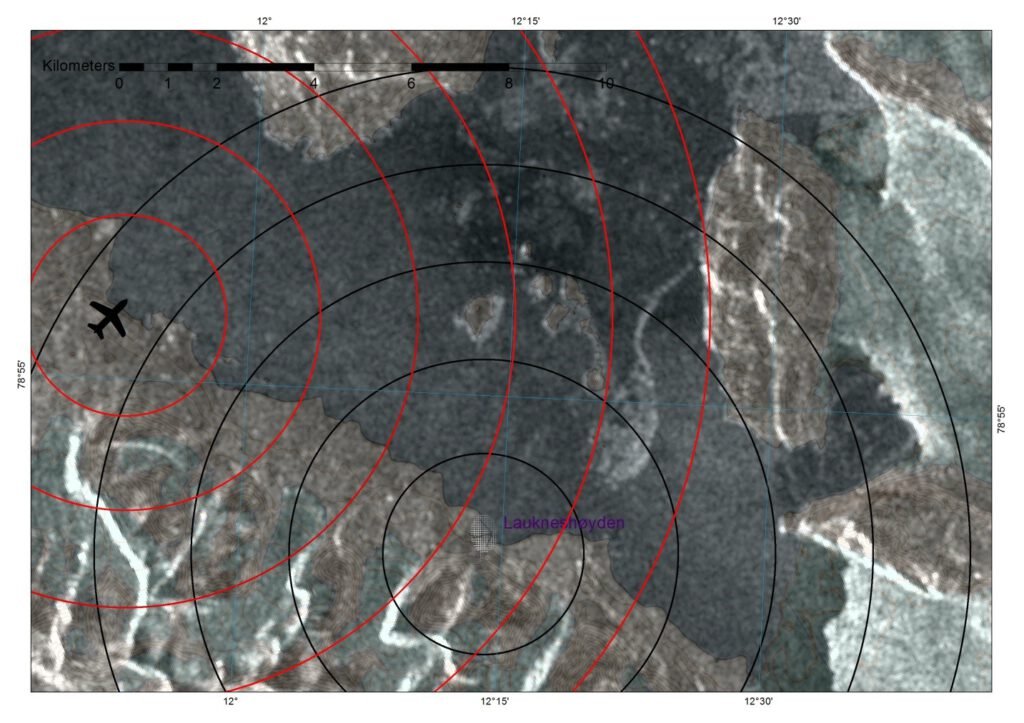 Figure 2. Sentinel 1A HH polarization image from April 17, 17.37 local time Example image downloaded from the Copernicus Science Hub. Not properly DEM corrected.
