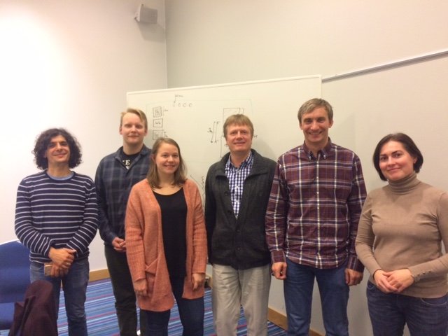 The team met in Gardermoen on October 26, 2016 to plan next spring's HSVA experiment. From left: Laurent, Rolf, Stine, Børge, Christian and Camilla.